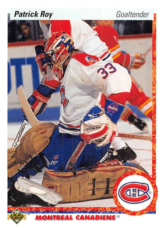 1990-91 Upper Deck Hockey  #153 Patrick Roy  Montreal Canadiens  Image 1
