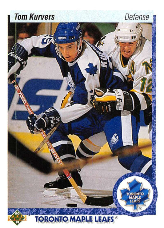 1990-91 Upper Deck Hockey  #160 Tom Kurvers  Toronto Maple Leafs  Image 1
