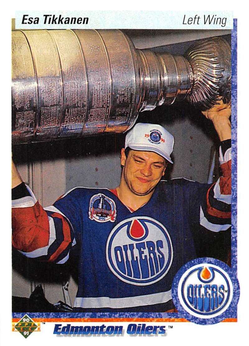 1990-91 Upper Deck Hockey  #167 Esa Tikkanen  Edmonton Oilers  Image 1