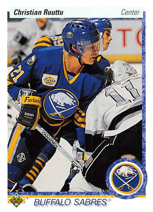 1990-91 Upper Deck Hockey  #170 Christian Ruuttu  Buffalo Sabres  Image 1