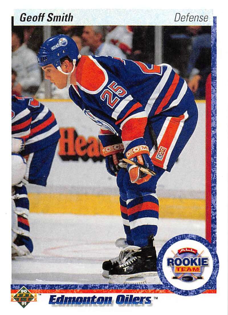 1990-91 Upper Deck Hockey  #326 Geoff Smith ART  Edmonton Oilers  Image 1