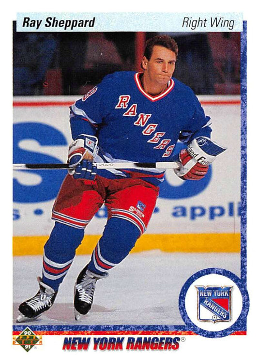 1990-91 Upper Deck Hockey  #420 Ray Sheppard   Image 1