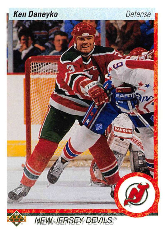 1990-91 Upper Deck Hockey  #427 Ken Daneyko  New Jersey Devils  Image 1