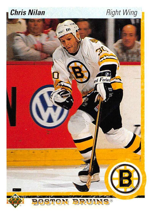 1990-91 Upper Deck Hockey  #442 Chris Nilan   Image 1