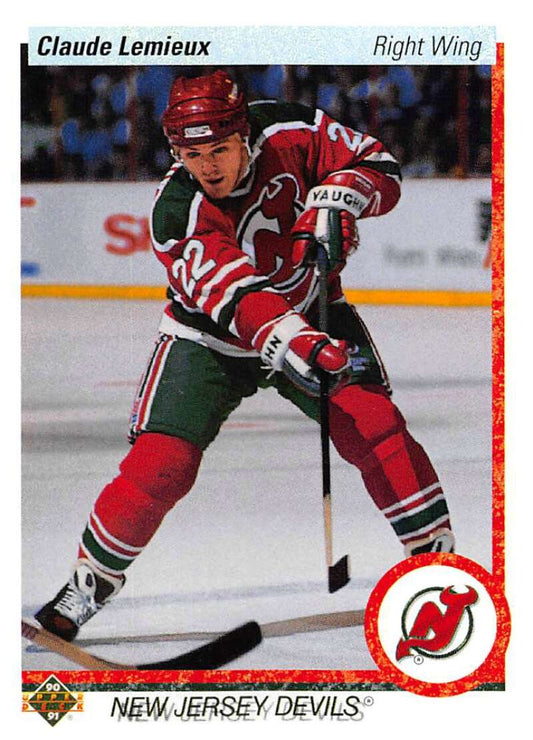 1990-91 Upper Deck Hockey  #447 Claude Lemieux   Image 1