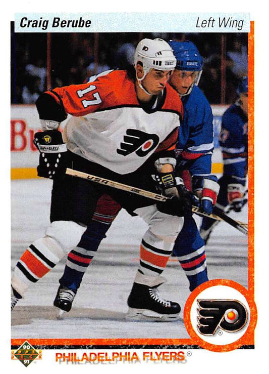 1990-91 Upper Deck Hockey  #450 Craig Berube  Philadelphia Flyers  Image 1