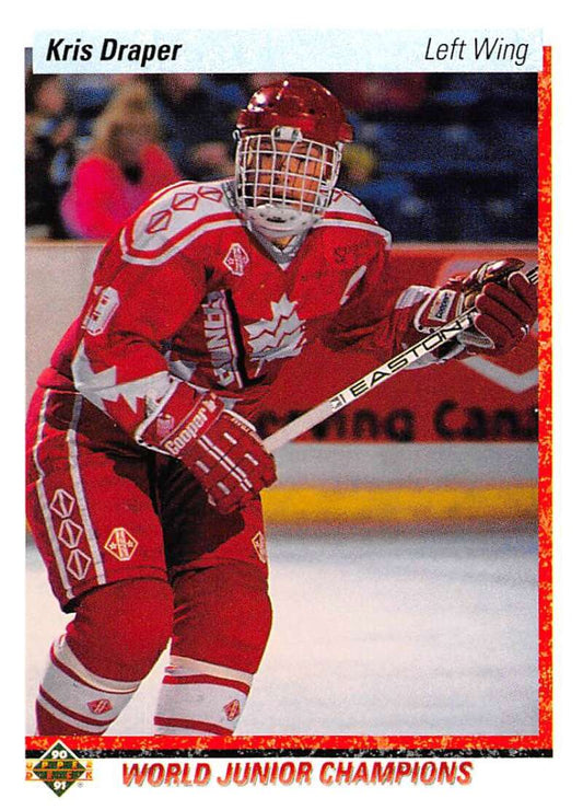 1990-91 Upper Deck Hockey  #466 Kris Draper  RC Rookie  Image 1