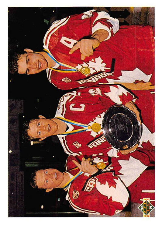 1990-91 Upper Deck Hockey  #473 Eric Lindros/Steve Rice  Philadelphia Flyers  Image 1
