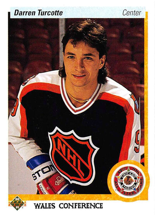 1990-91 Upper Deck Hockey  #475 Darren Turcotte AS  New York Rangers  Image 1