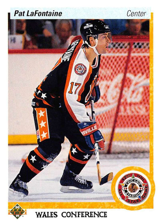 1990-91 Upper Deck Hockey  #479 Pat LaFontaine AS  Buffalo Sabres  Image 1