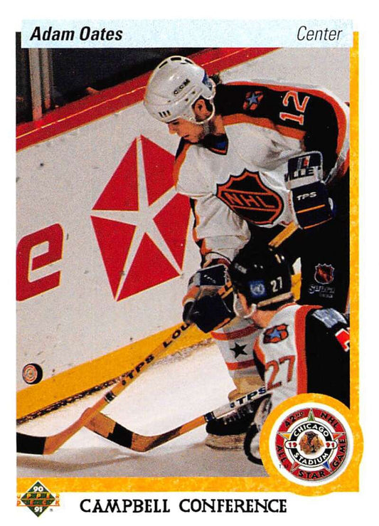 1990-91 Upper Deck Hockey  #483 Adam Oates AS  St. Louis Blues  Image 1
