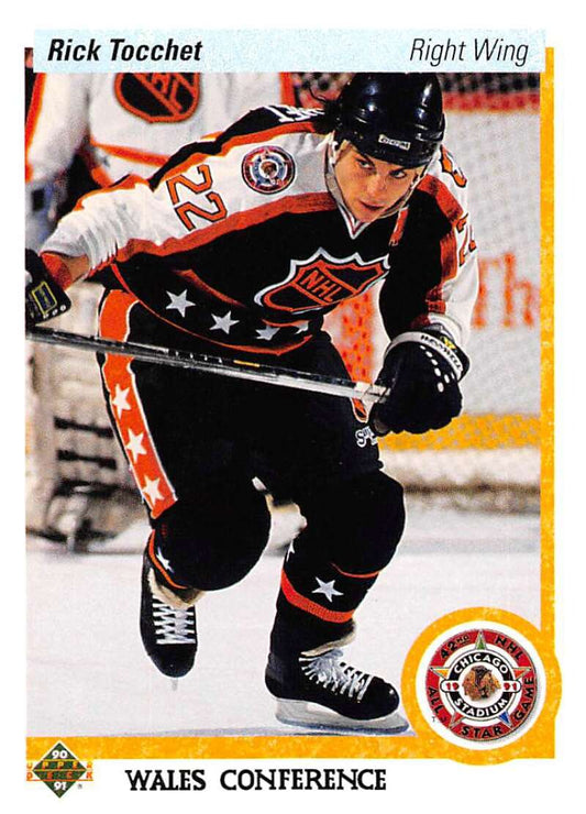 1990-91 Upper Deck Hockey  #488 Rick Tocchet AS  Philadelphia Flyers  Image 1