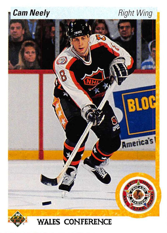 1990-91 Upper Deck Hockey  #493 Cam Neely AS   Image 1