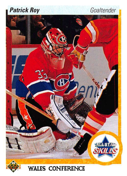 1990-91 Upper Deck Hockey  #496 Patrick Roy AS  Montreal Canadiens  Image 1