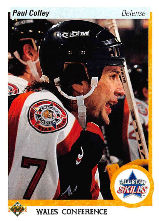 1990-91 Upper Deck Hockey  #498 Paul Coffey AS  Pittsburgh Penguins  Image 1