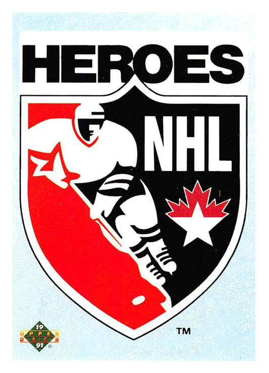 1990-91 Upper Deck Hockey  #501 Heroes Checklist   Image 1