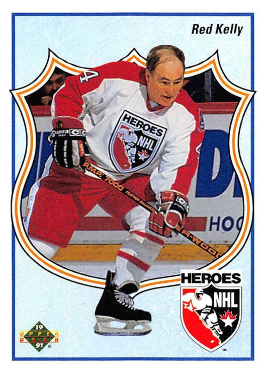 1990-91 Upper Deck Hockey  #502 Red Kelly   Image 1