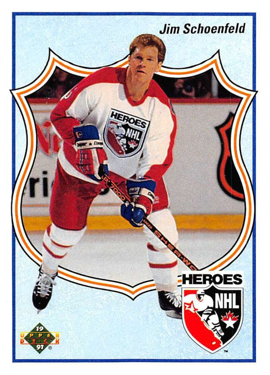 1990-91 Upper Deck Hockey  #505 Jim Schoenfeld   Image 1