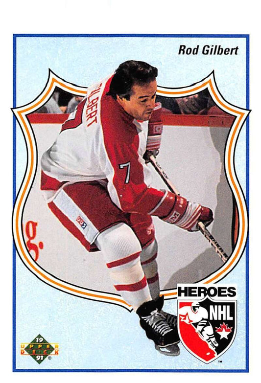 1990-91 Upper Deck Hockey  #512 Rod Gilbert   Image 1