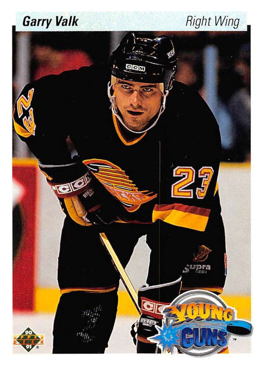 1990-91 Upper Deck Hockey  #530 Garry Valk  RC Rookie Vancouver Canucks  Image 1