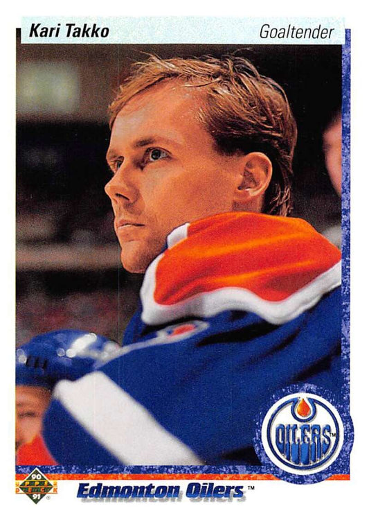 1990-91 Upper Deck Hockey  #543 Kari Takko  Edmonton Oilers  Image 1