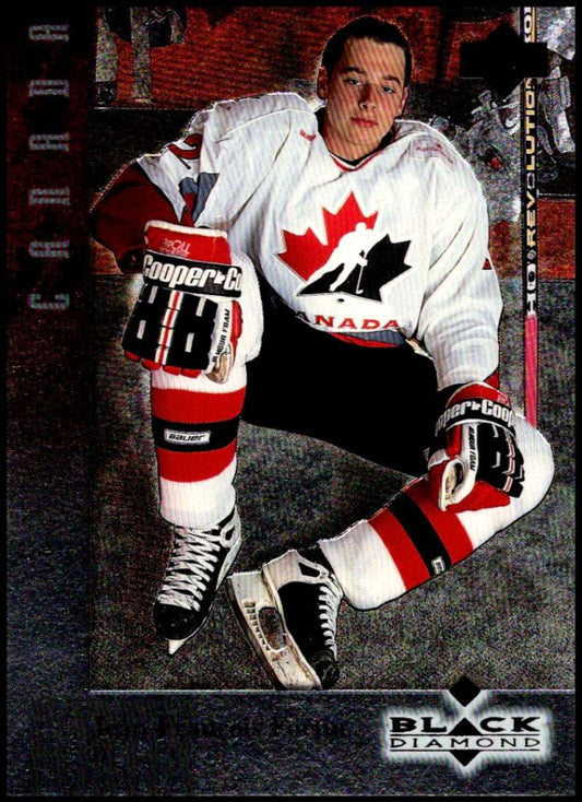 1996-97 Black Diamond #4 Jean-Francois Fortin  RC Rookie Team Canada  V90058 Image 1