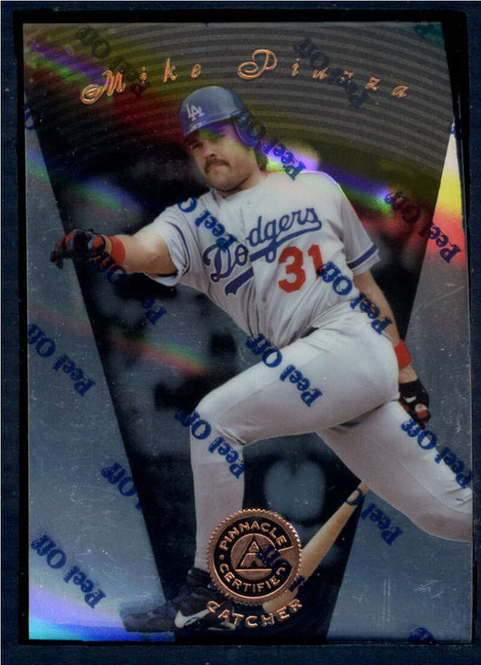 1997 Pinnacle Certified Baseball #26 Mike Piazza  Los Angeles Dodgers  V86492 Image 1
