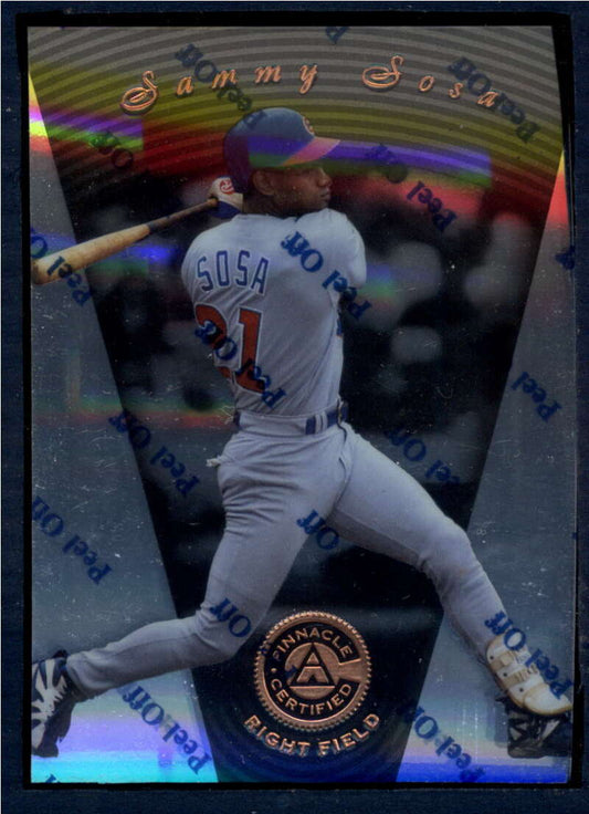 1997 Pinnacle Certified Baseball #35 Sammy Sosa  Chicago Cubs  V86501 Image 1