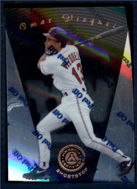 1997 Pinnacle Certified Baseball #38 Omar Vizquel  Cleveland Indians  V86504 Image 1