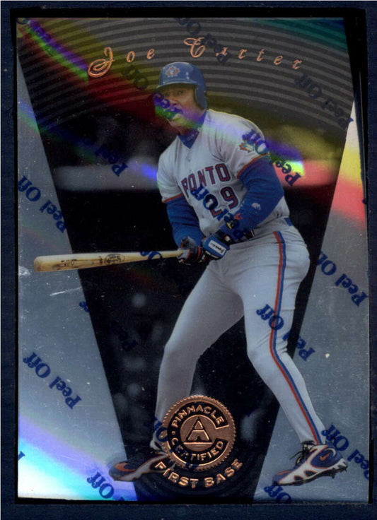 1997 Pinnacle Certified Baseball #40 Joe Carter  Toronto Blue Jays  V86506 Image 1