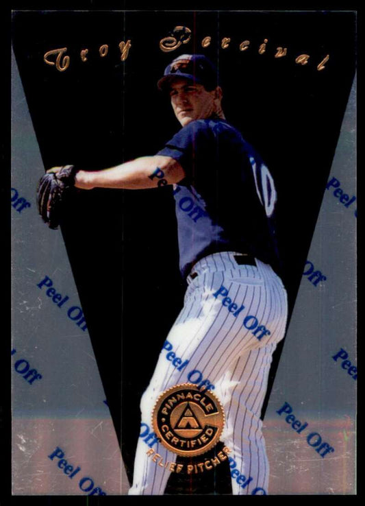 1997 Pinnacle Certified Baseball #50 Troy Percival  California Angels  V86516 Image 1