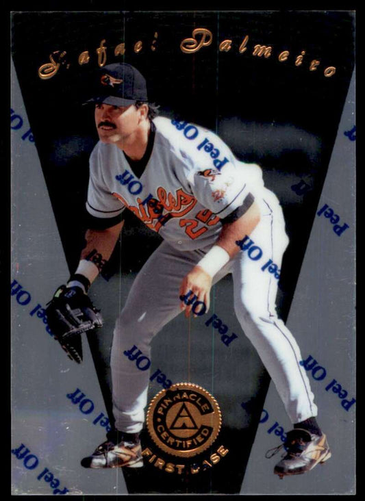 1997 Pinnacle Certified Baseball #61 Rafael Palmeiro  Baltimore Orioles  V86527 Image 1