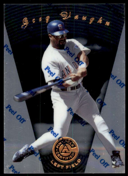 1997 Pinnacle Certified Baseball #64 Greg Vaughn  San Diego Padres  V86530 Image 1