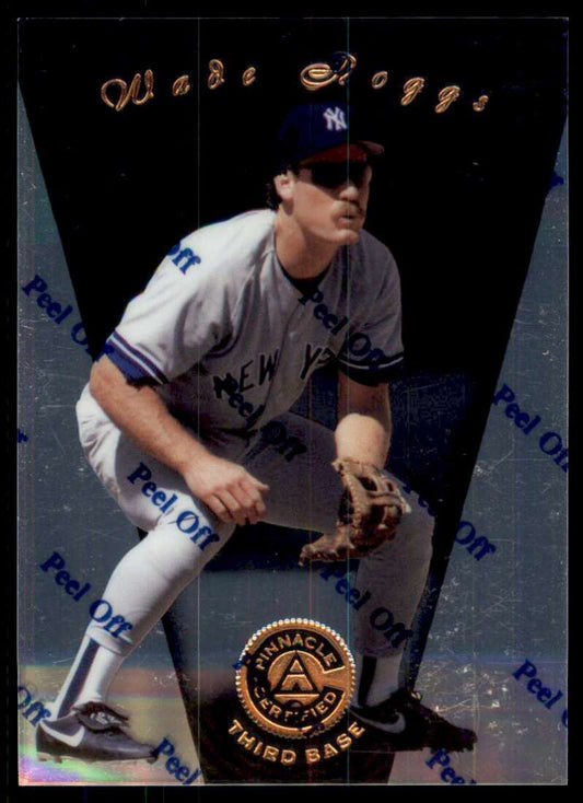 1997 Pinnacle Certified Baseball #78 Wade Boggs  New York Yankees  V86544 Image 1
