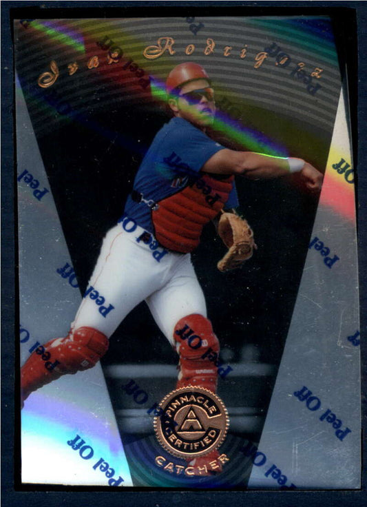 1997 Pinnacle Certified Baseball #79 Ivan Rodriguez  Texas Rangers  V86545 Image 1