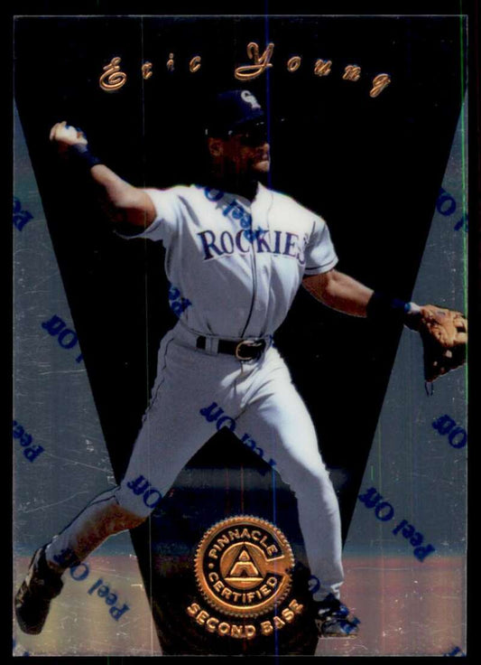 1997 Pinnacle Certified Baseball #86 Eric Young  Colorado Rockies  V86552 Image 1