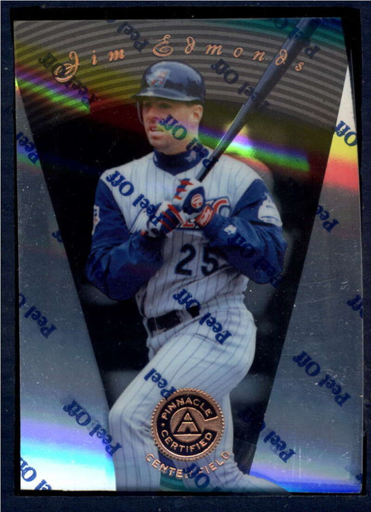 1997 Pinnacle Certified Baseball #100 Jim Edmonds  California Angels  V86566 Image 1