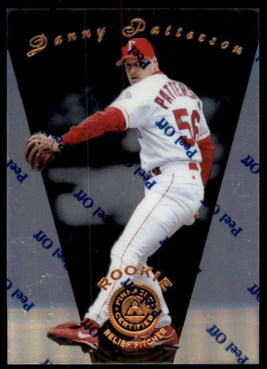 1997 Pinnacle Certified Baseball #110 Danny Patterson RC Rookie Rangers  V86576 Image 1