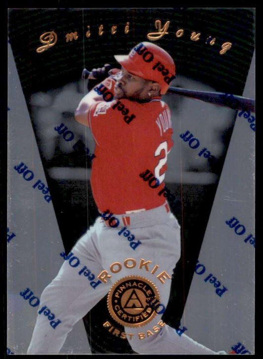 1997 Pinnacle Certified Baseball #121 Dmitri Young  St. Louis Cardinals  V86587 Image 1