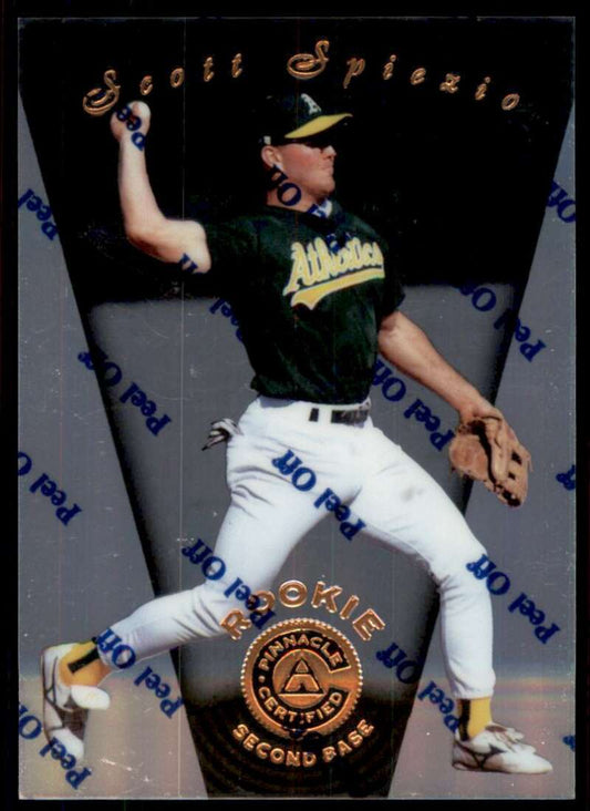 1997 Pinnacle Certified Baseball #128 Scott Spiezio  Oakland Athletics  V86594 Image 1