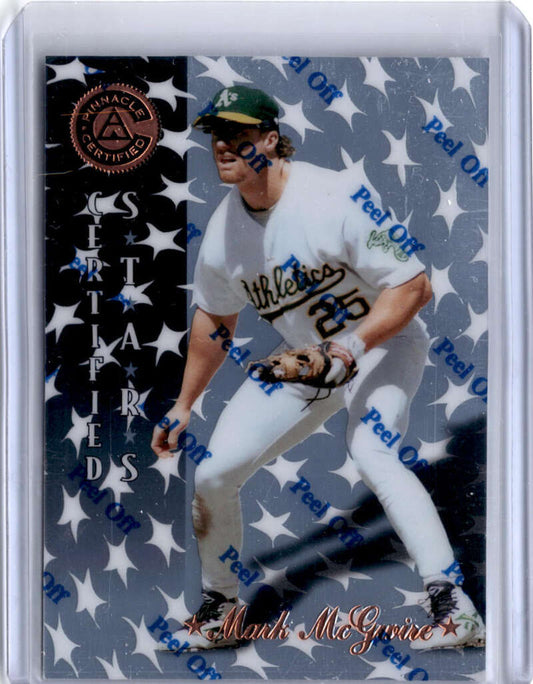 1997 Pinnacle Certified Baseball #139 Mark McGwire   Oakland Athletics  V86605 Image 1