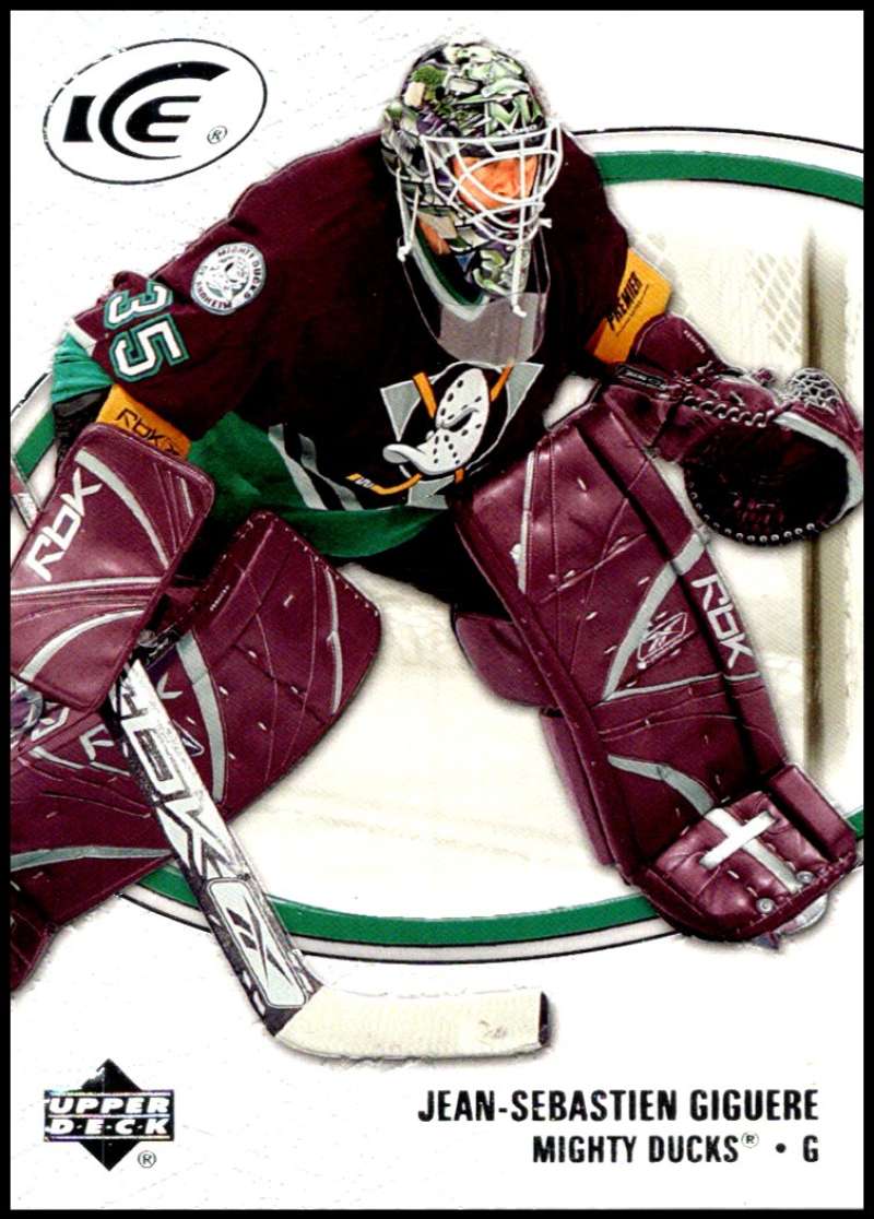 2005-06 Upper Deck Ice #3 Jean-Sebastien Giguere  Anaheim Ducks  V94819 Image 1