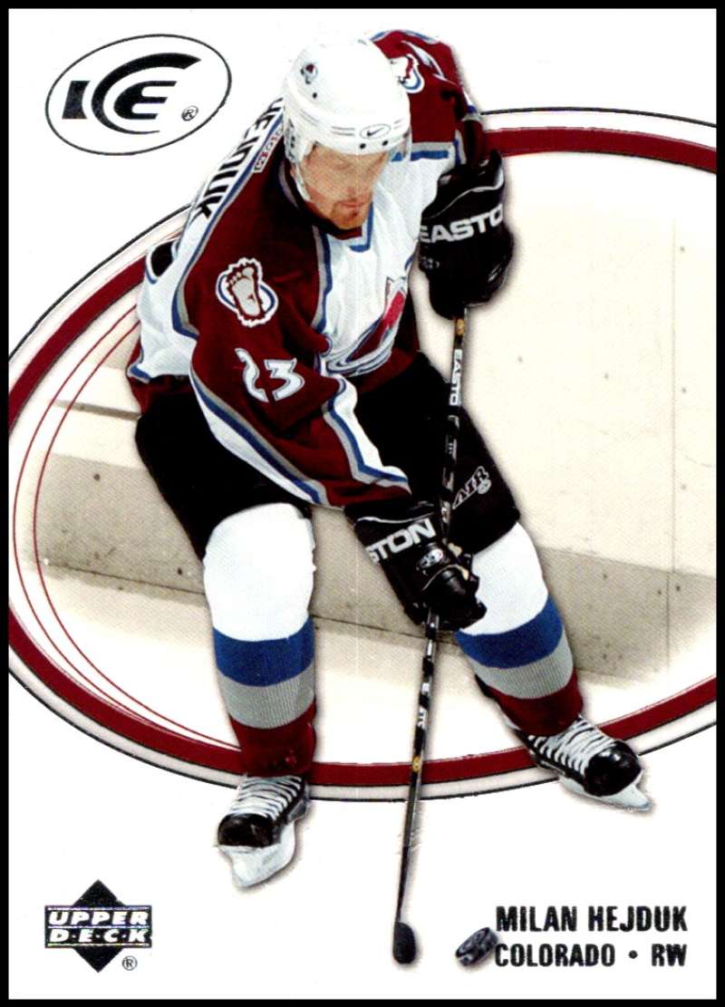 2005-06 Upper Deck Ice #23 Milan Hejduk  Colorado Avalanche  V94830 Image 1