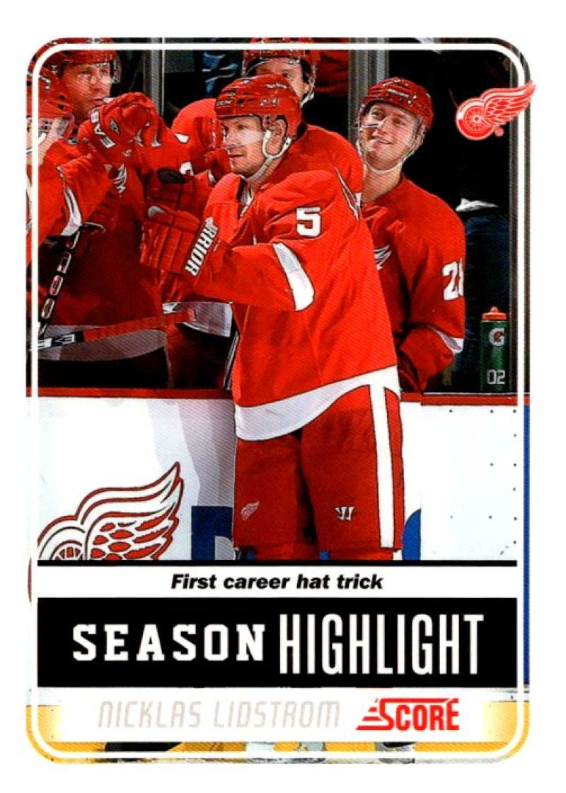 2011-12 Score Glossy #7 Nicklas Lidstrom  Detroit Red Wings  V94962 Image 1