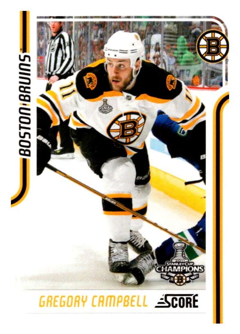 2011-12 Score Glossy #54 Gregory Campbell  Boston Bruins  V94977 Image 1