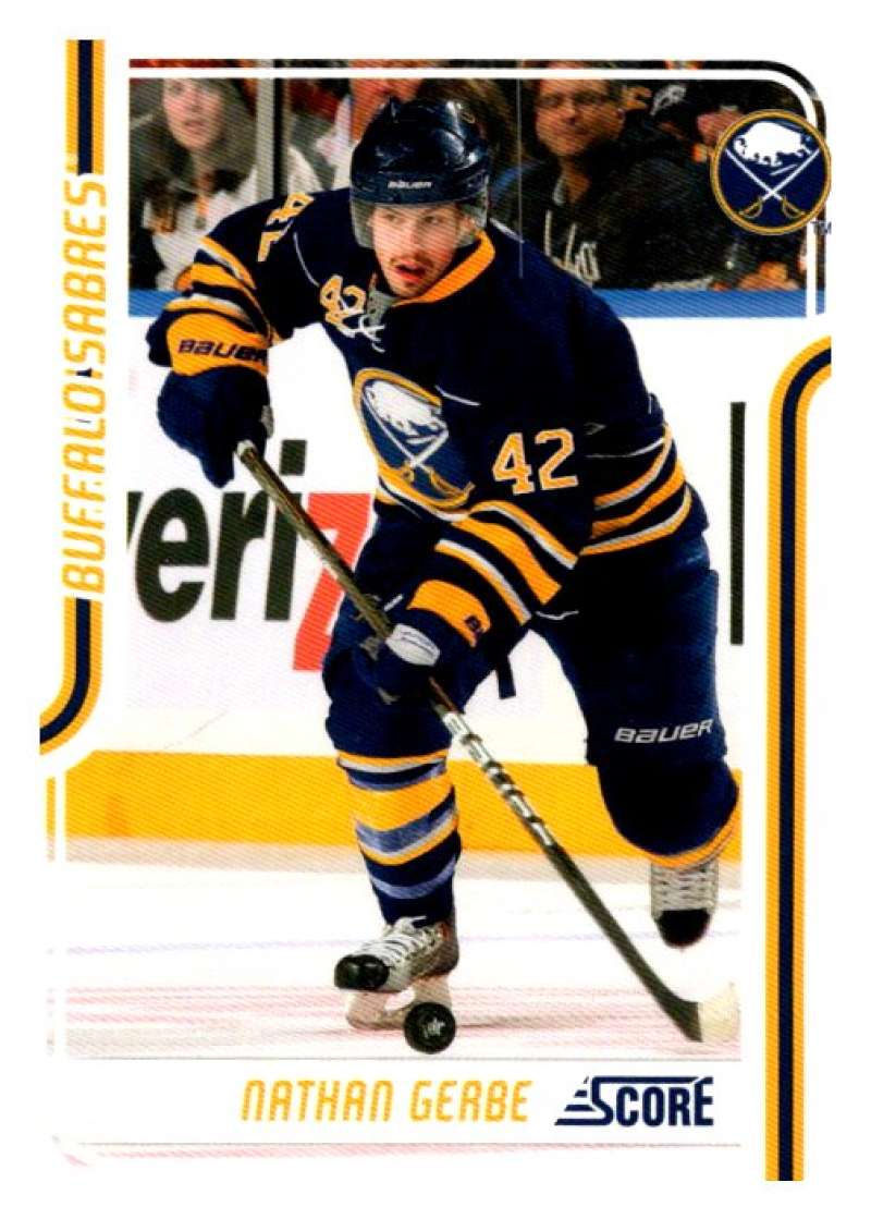 2011-12 Score Glossy #71 Nathan Gerbe  Buffalo Sabres  V94985 Image 1