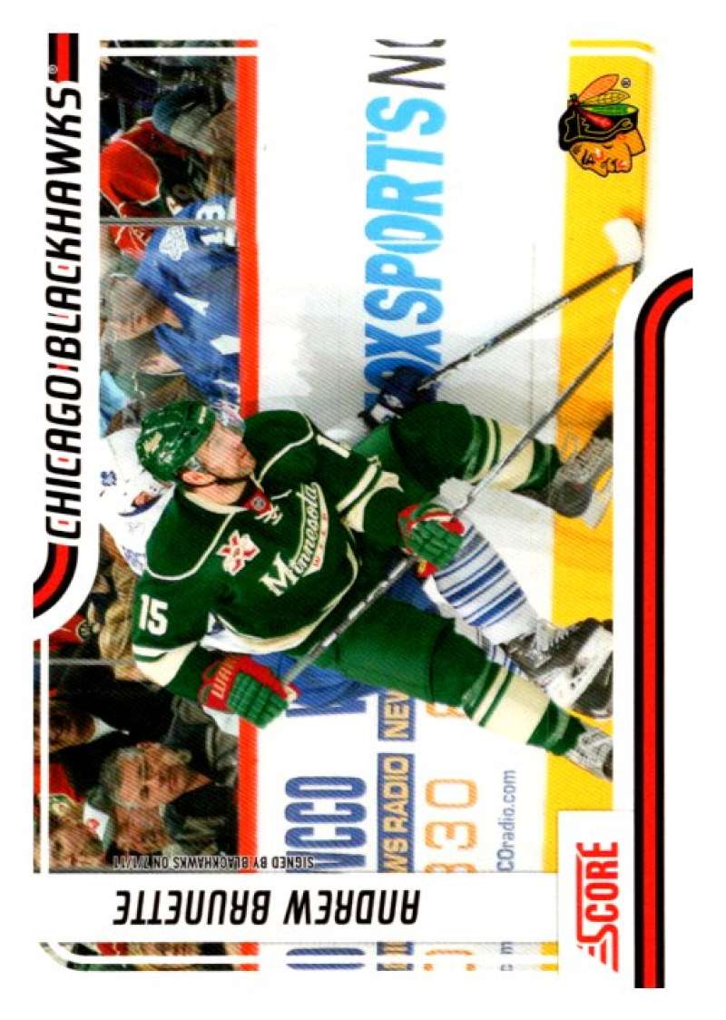 2011-12 Score Glossy #119 Andrew Brunette  Chicago Blackhawks  V95001 Image 1