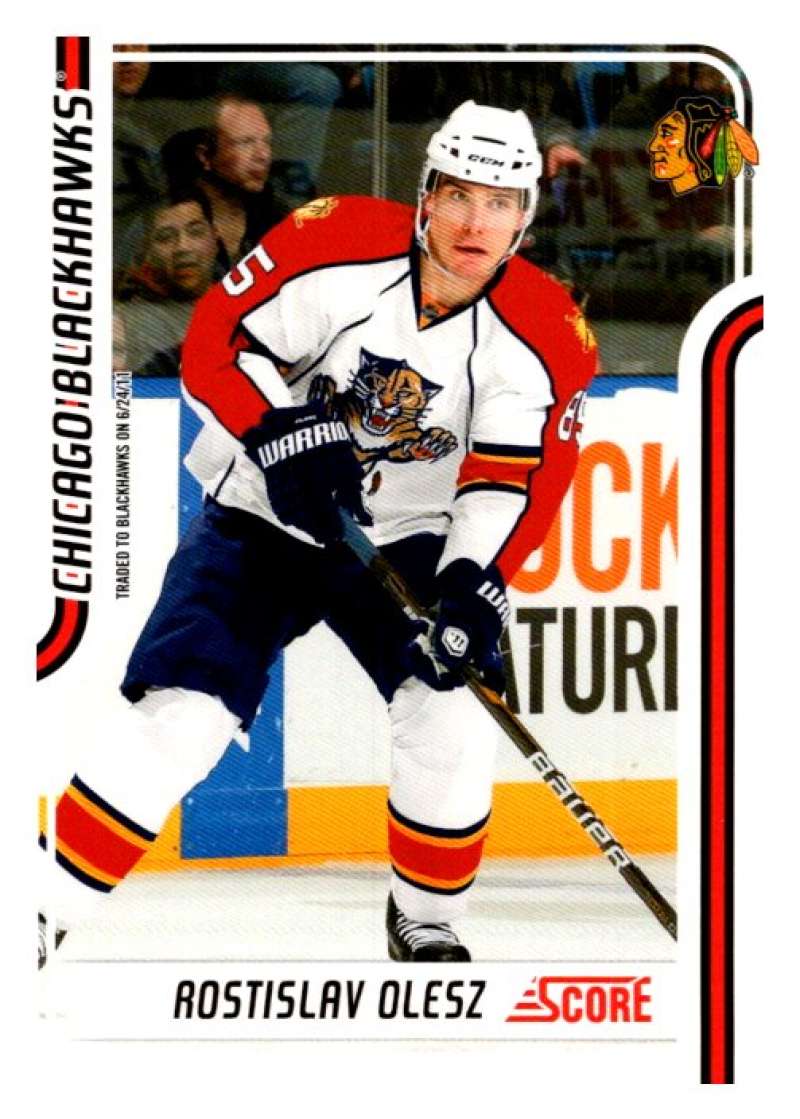 2011-12 Score Glossy #120 Rostislav Olesz  Chicago Blackhawks  V95002 Image 1