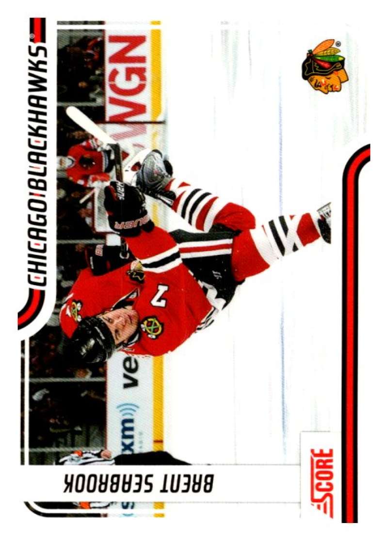 2011-12 Score Glossy #123 Brent Seabrook  Chicago Blackhawks  V95005 Image 1