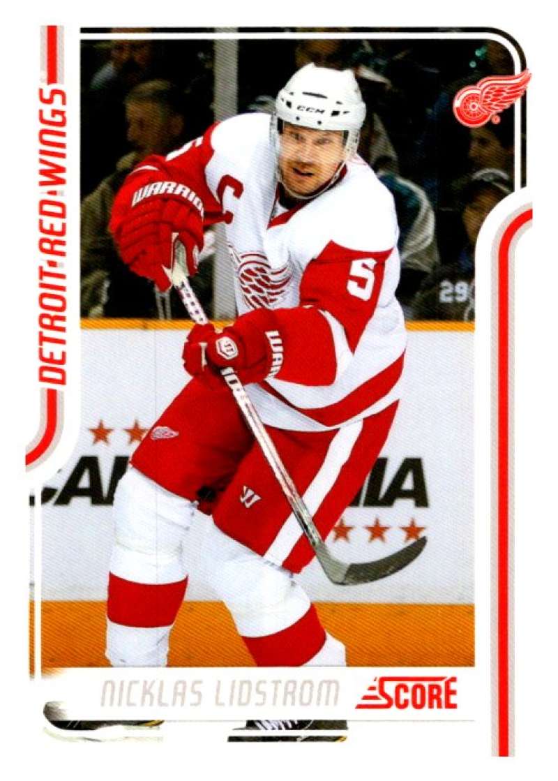 2011-12 Score Glossy #184 Nicklas Lidstrom  Detroit Red Wings  V95051 Image 1